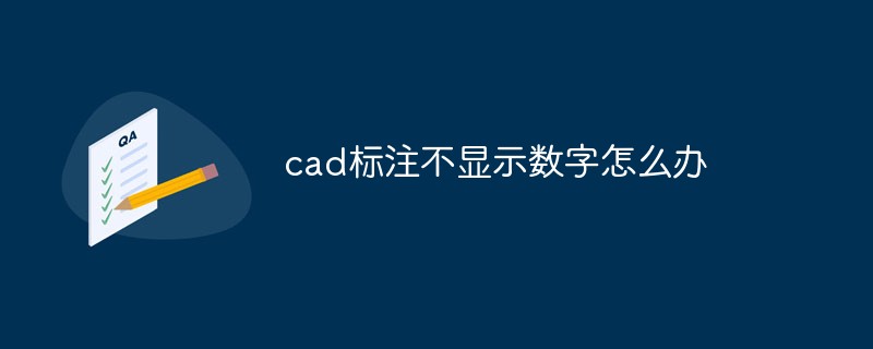 cad标注不显示数字怎么办